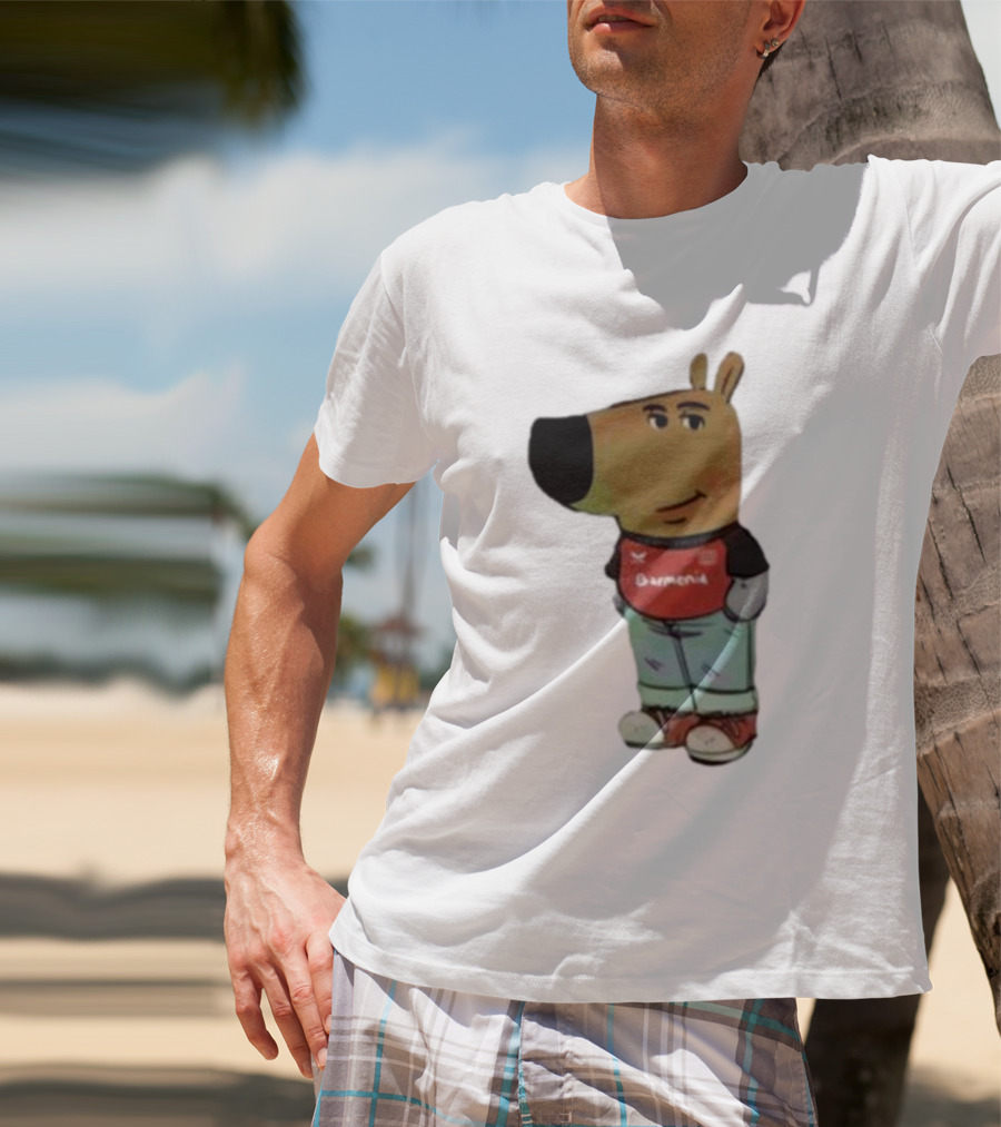 Chill Guy Dog Bayer 04 Leverkusen Mascot Wearing Red Black T-Shirt