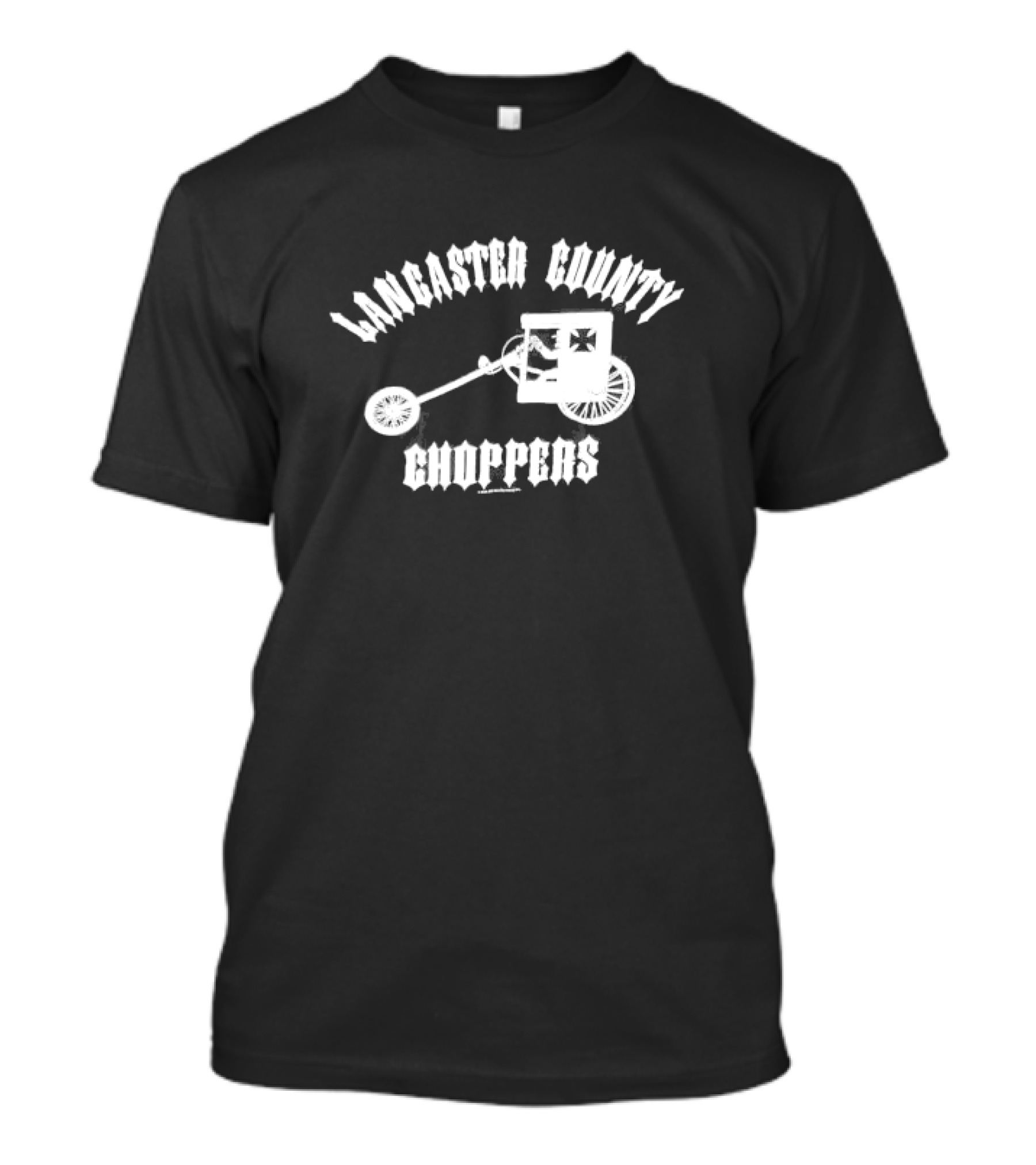 Lancaster County Choppers Amish Buggy Motorcycle Fusion T-Shirt