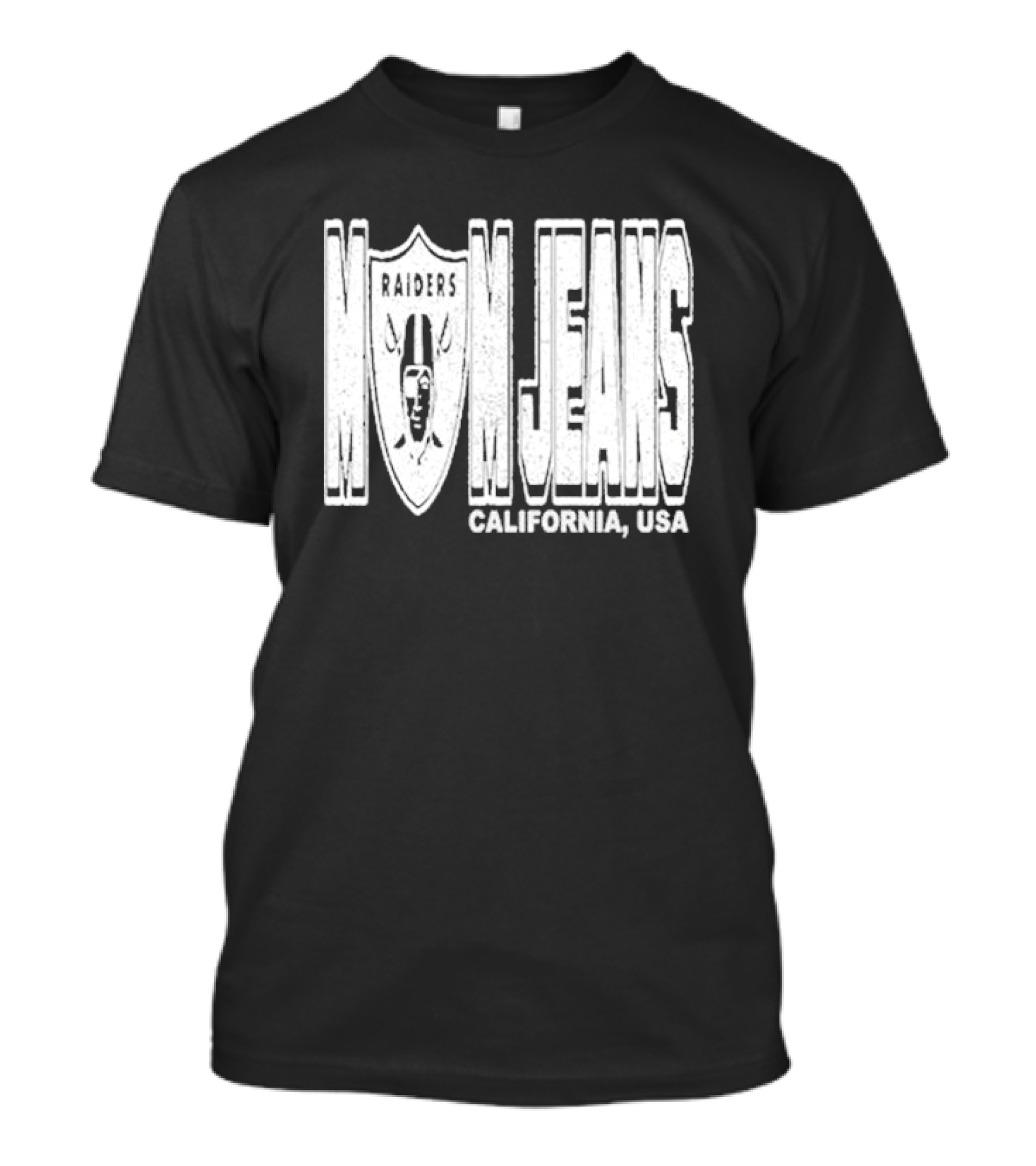 Raiders Mom Jeans California USA T-Shirt