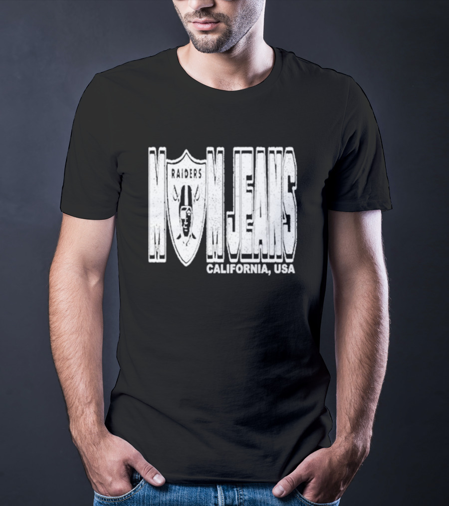 Raiders Mom Jeans California USA T-Shirt