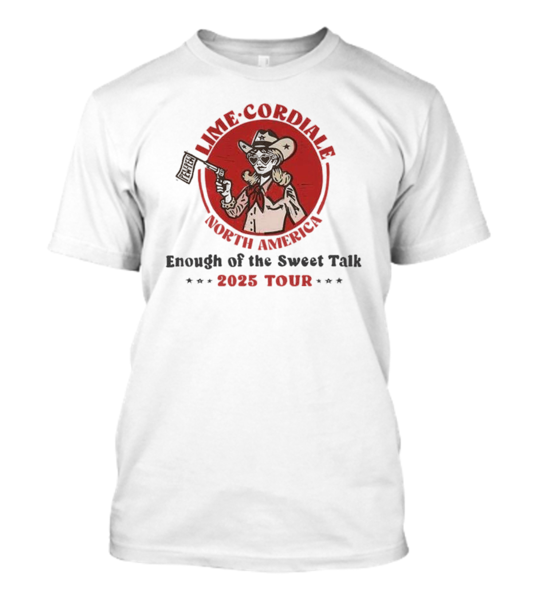 Lime Cordiale North America Enough Of The Sweet Talk 2025 Tour T-Shirt