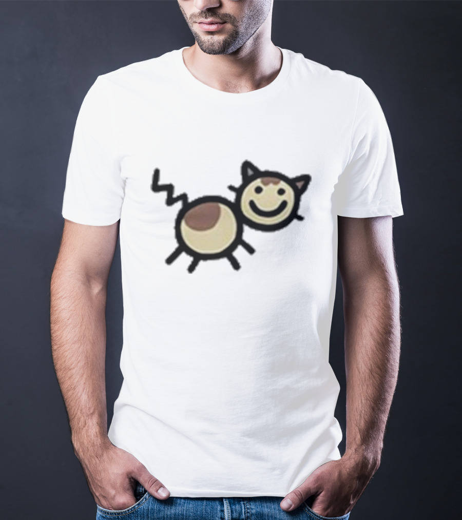 Mummy Joe Cheese Puff Cat Drawing T-Shirt