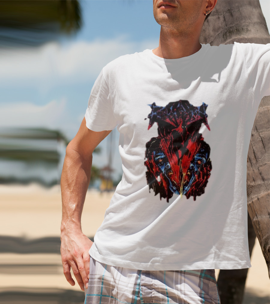 Revocation Nihilistic Violence Album Art Two Colossal Colorful Faces T-Shirt