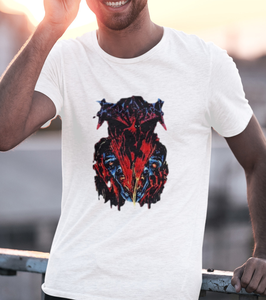 Revocation Nihilistic Violence Album Art Two Colossal Colorful Faces T-Shirt