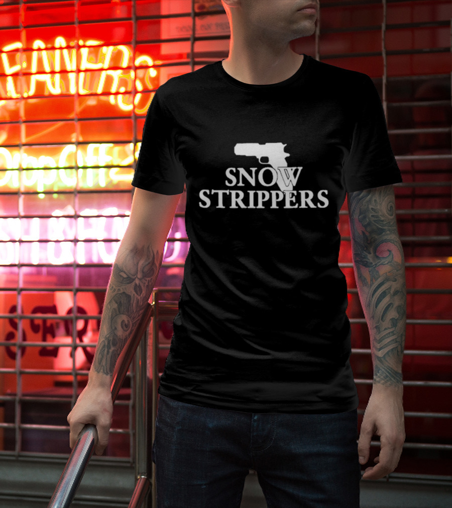 Snow Strippers Gun Icon T-Shirt