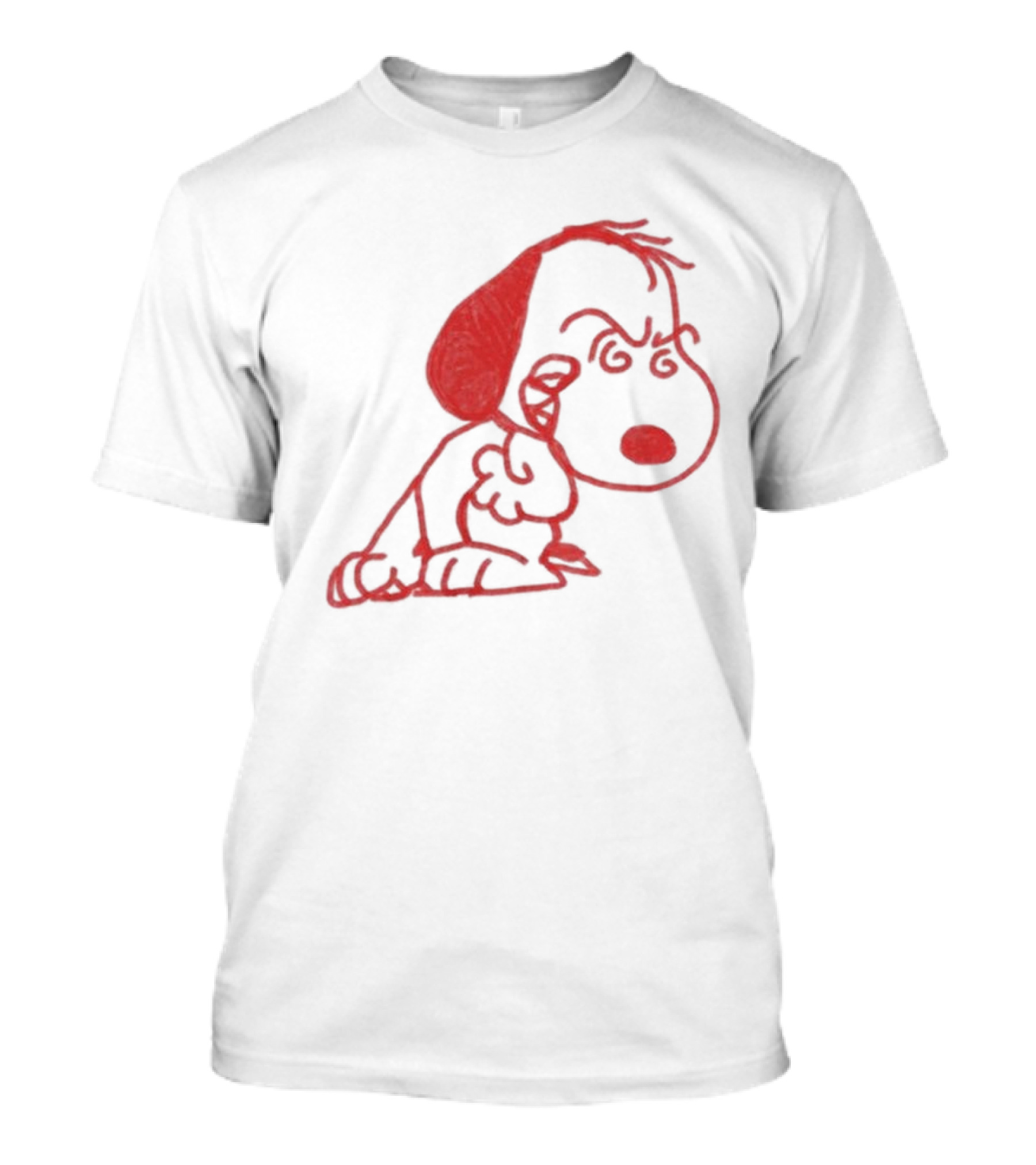 Evil Angry Snoopy Drawing T-Shirt