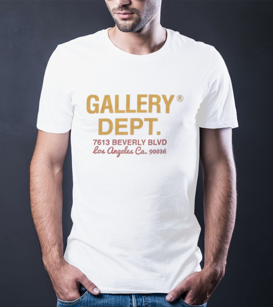 GALLERY DEPT 7613 BEVERLY BLVD Los Angeles Co. 90036 T-Shirt