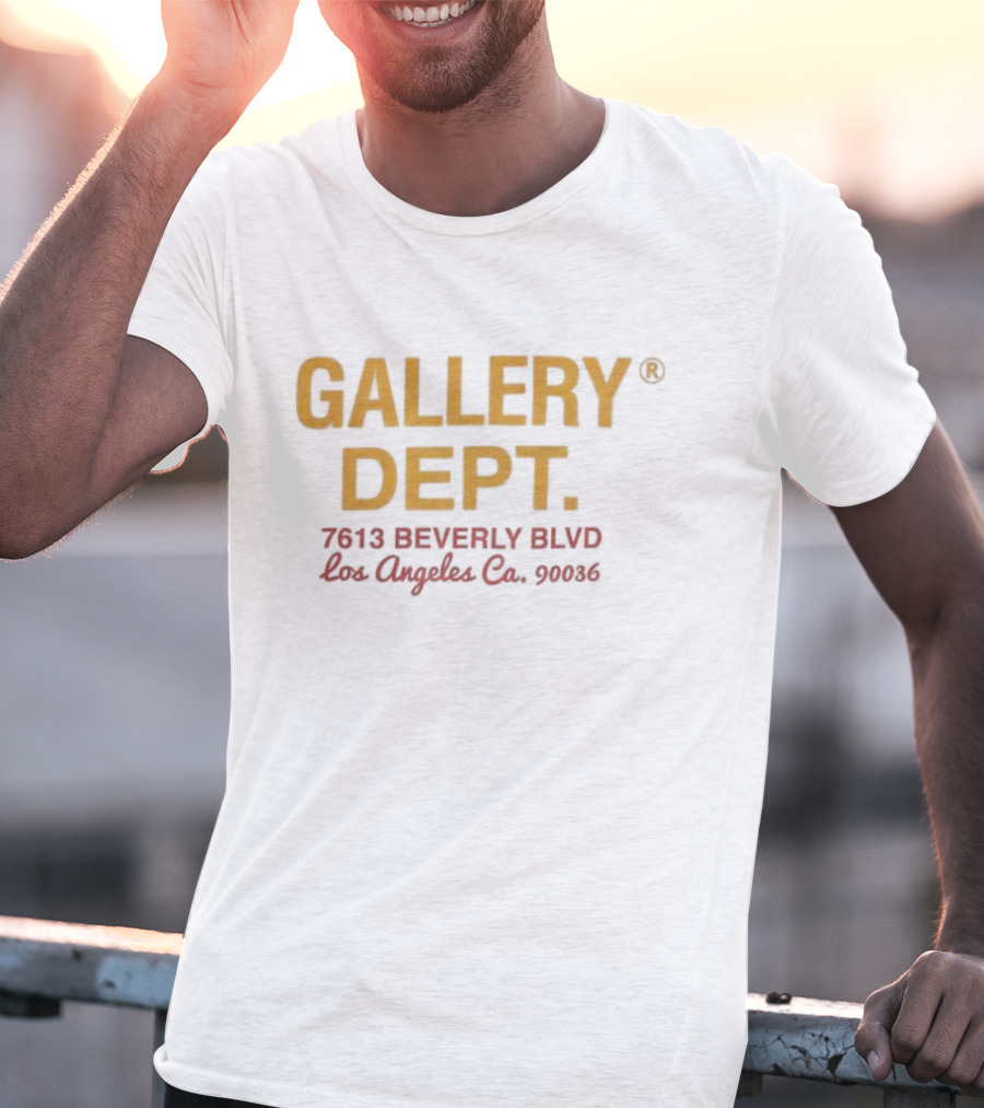 GALLERY DEPT 7613 BEVERLY BLVD Los Angeles Co. 90036 T-Shirt