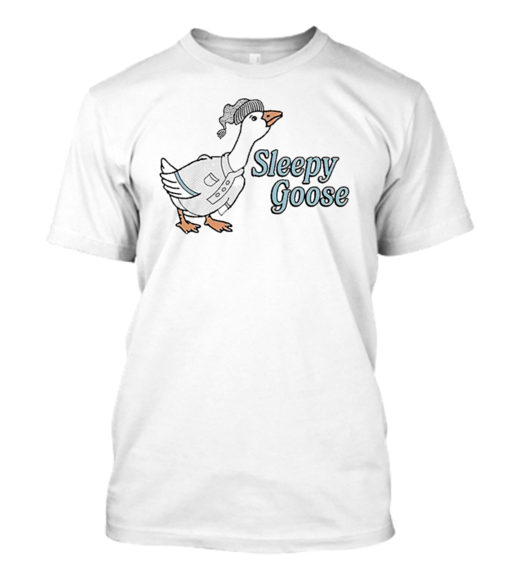 Sleepy Goose In Nightcap And Pajamas T-Shirt