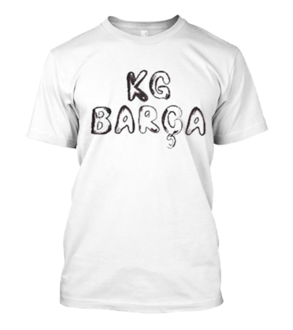 Kg Bargca Barcelona Comic Style Playful Font T-Shirt
