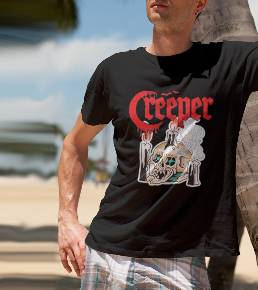 Creeper Skull Candle More Than Death Friday 13th T-Shirt