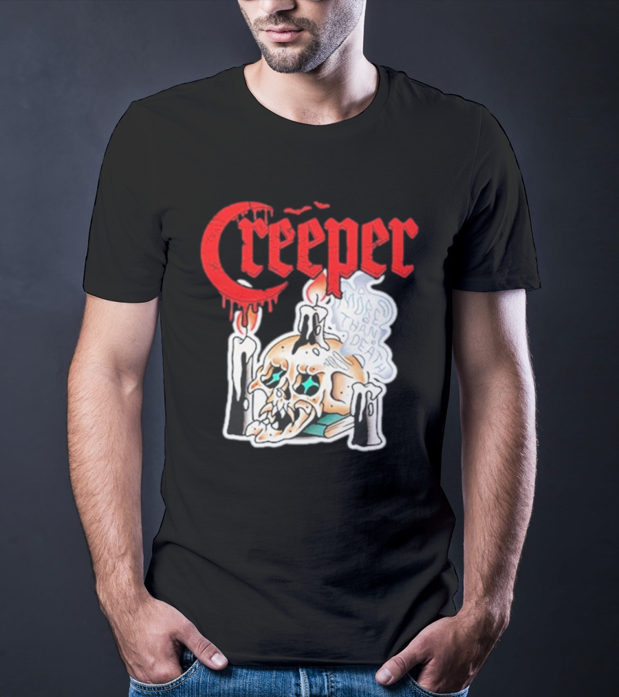 Creeper Skull Candle More Than Death Friday 13th T-Shirt