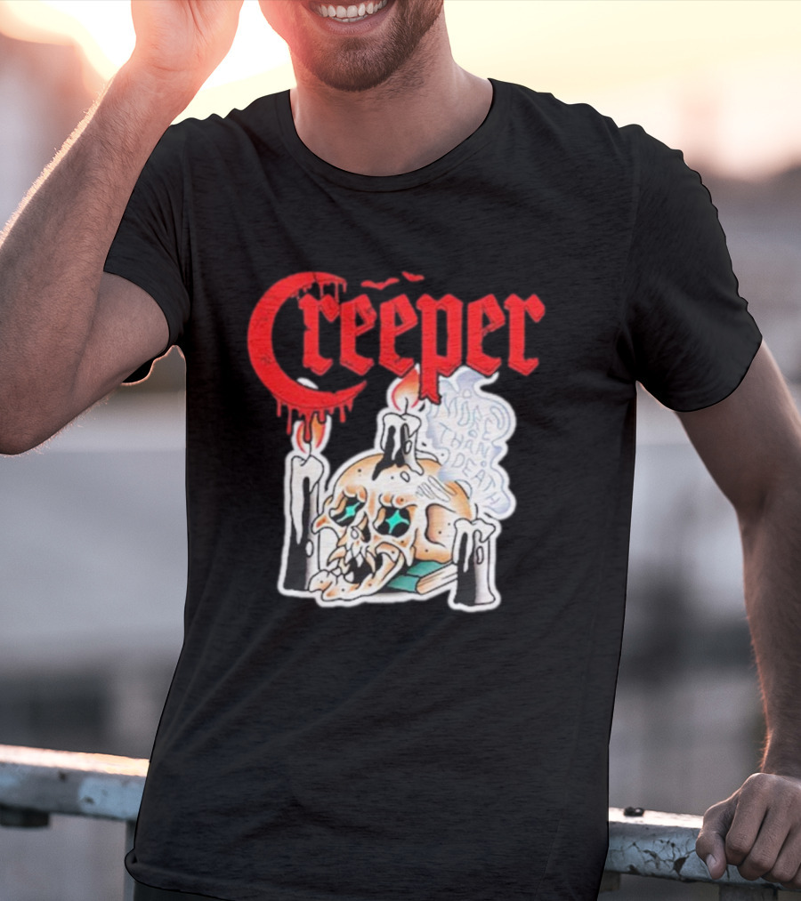 Creeper Skull Candle More Than Death Friday 13th T-Shirt