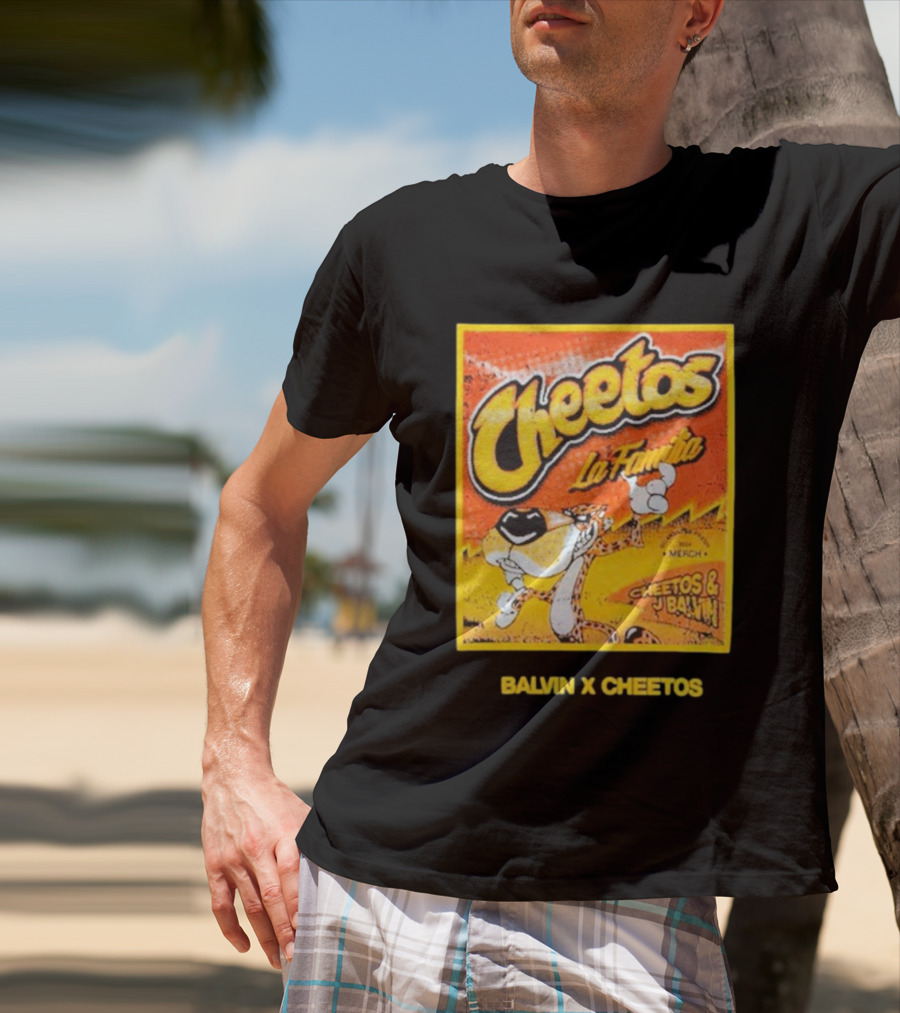 Cheetos La Familia Merch Balvin X Cheetos Collaboration T-Shirt