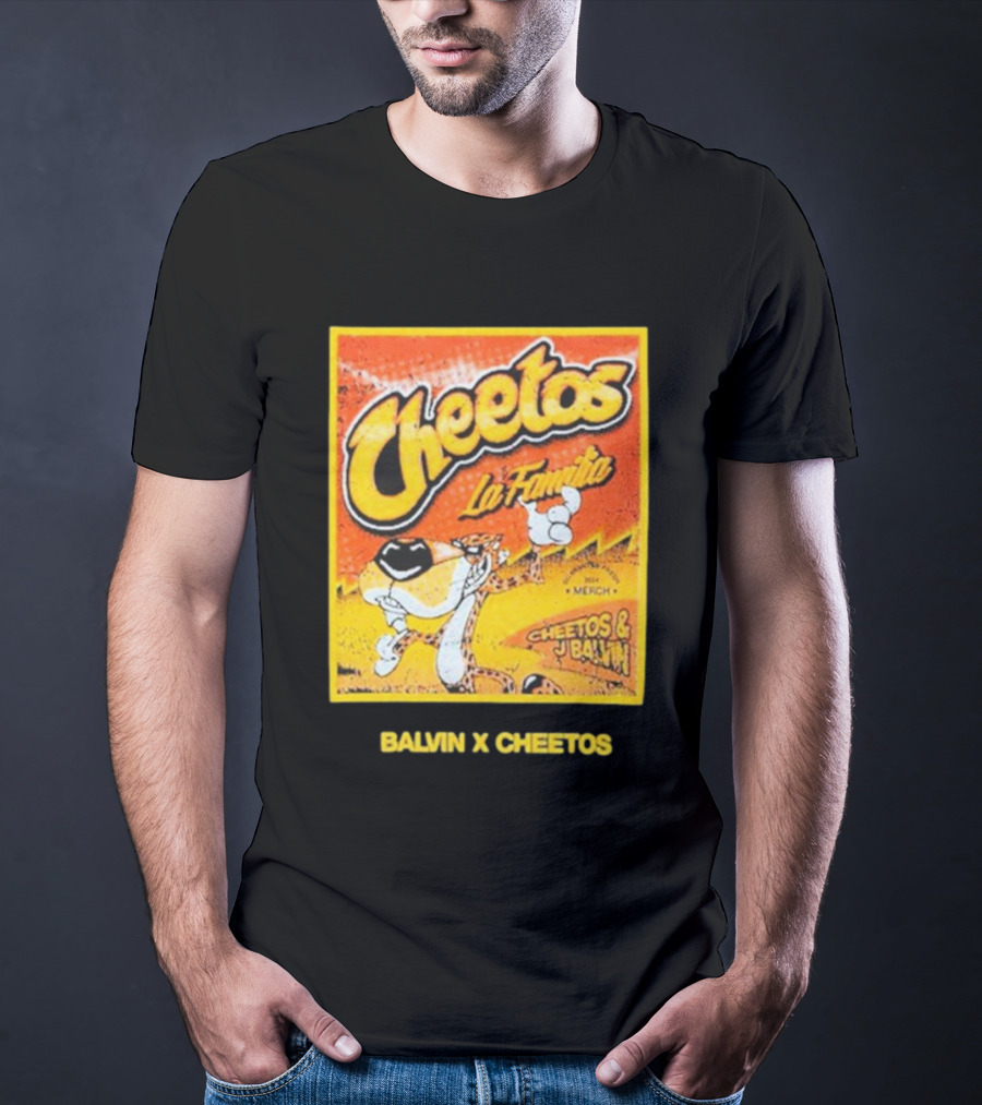 Cheetos La Familia Merch Balvin X Cheetos Collaboration T-Shirt