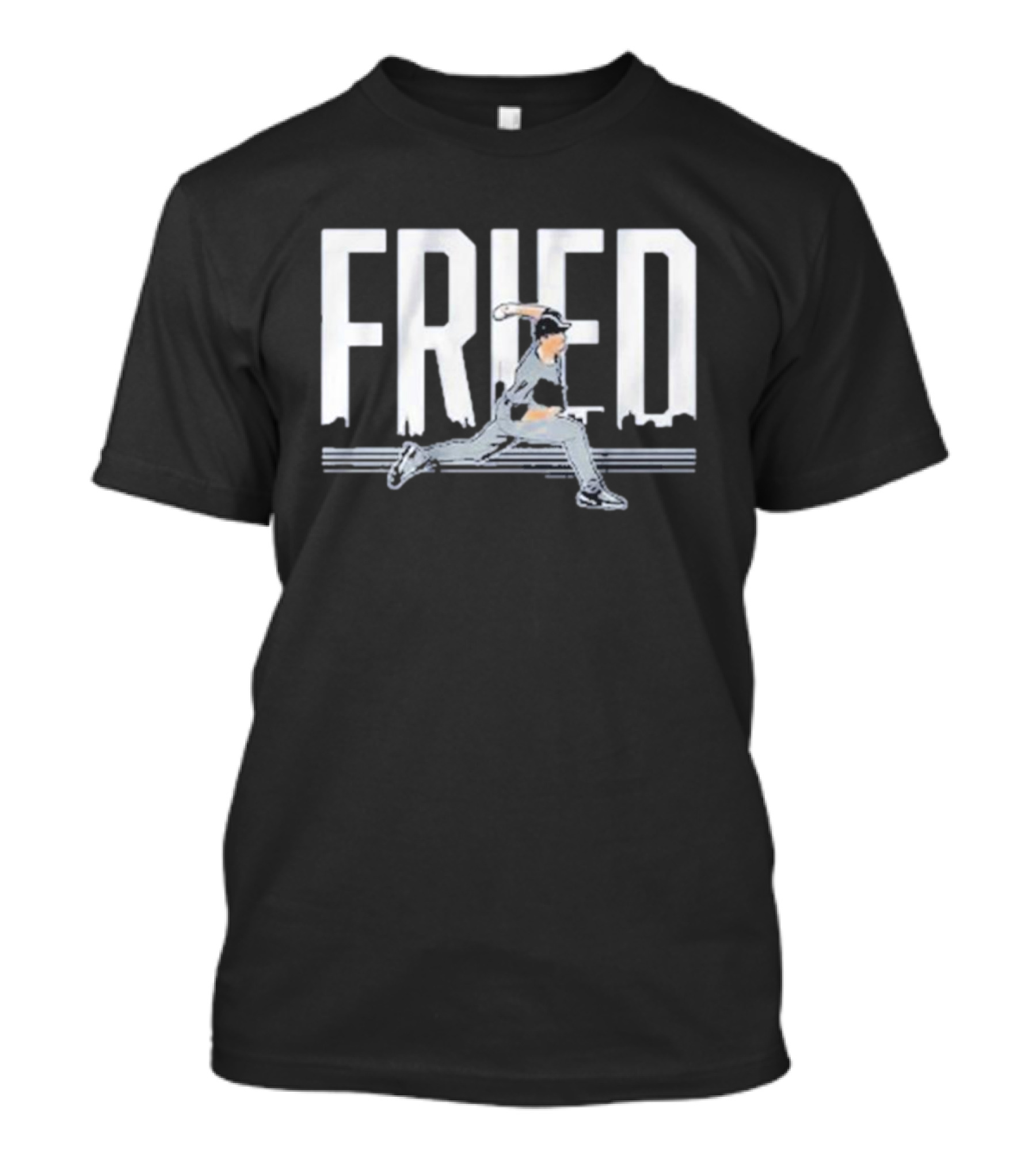 Max Fried New York Baseball Pitcher Action T-Shirt