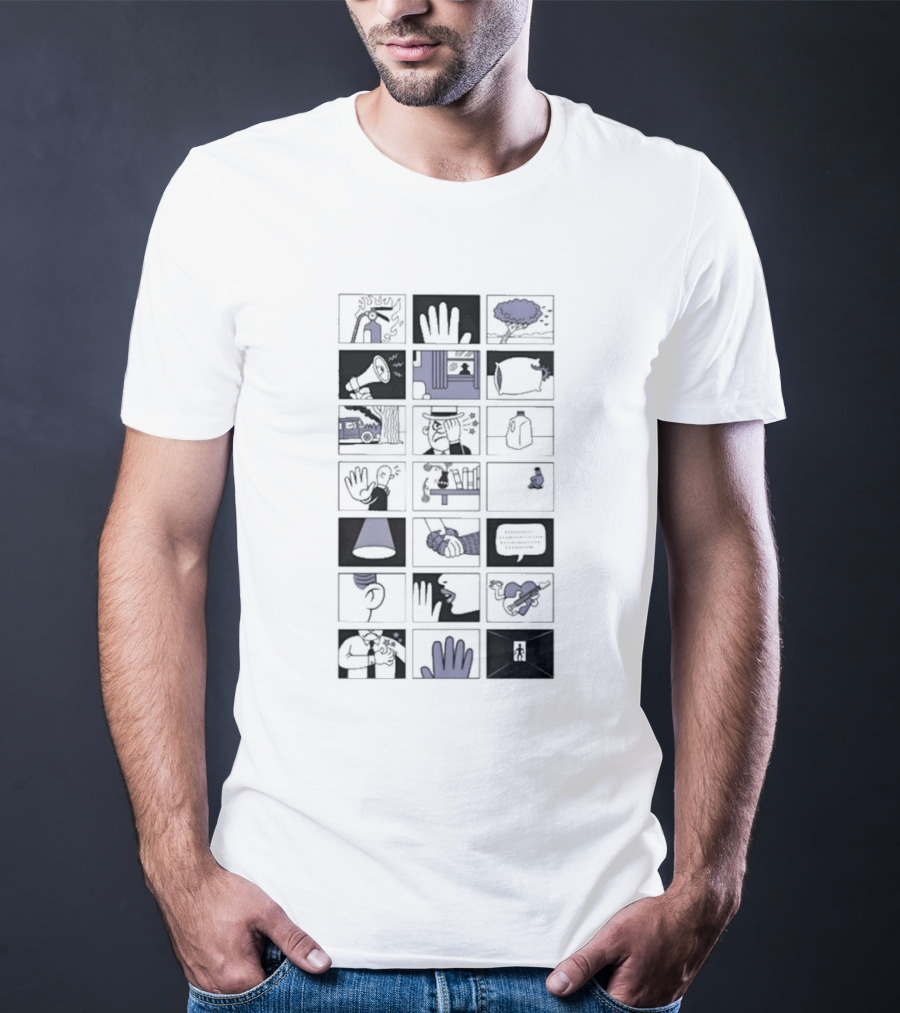 Fingertips: Visual Storyboard Of Hand Motifs And Everyday Life T-Shirt