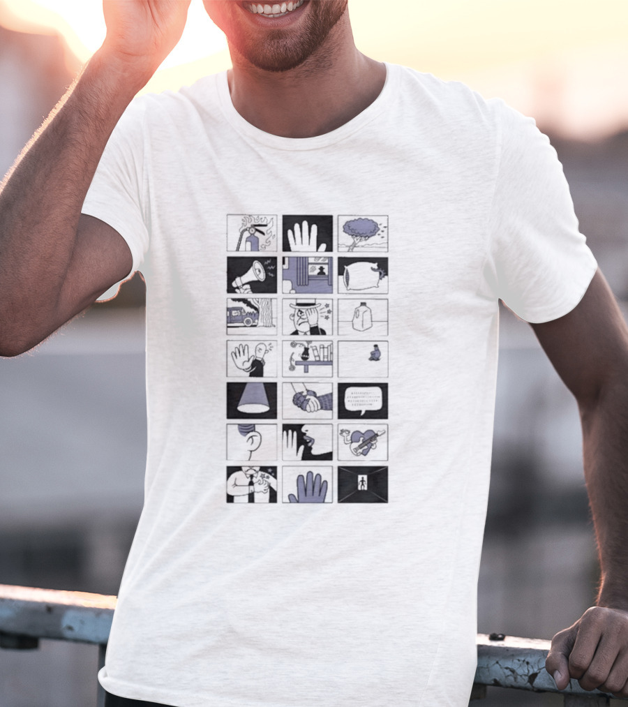 Fingertips: Visual Storyboard Of Hand Motifs And Everyday Life T-Shirt