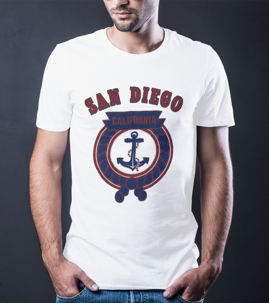 San Diego California Anchor Emblem T-Shirt