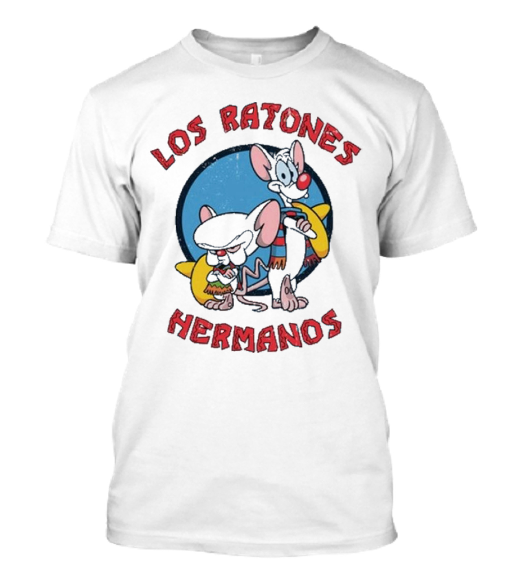 Los Ratones Hermanos Pinky And The Brain Crossover T-Shirt