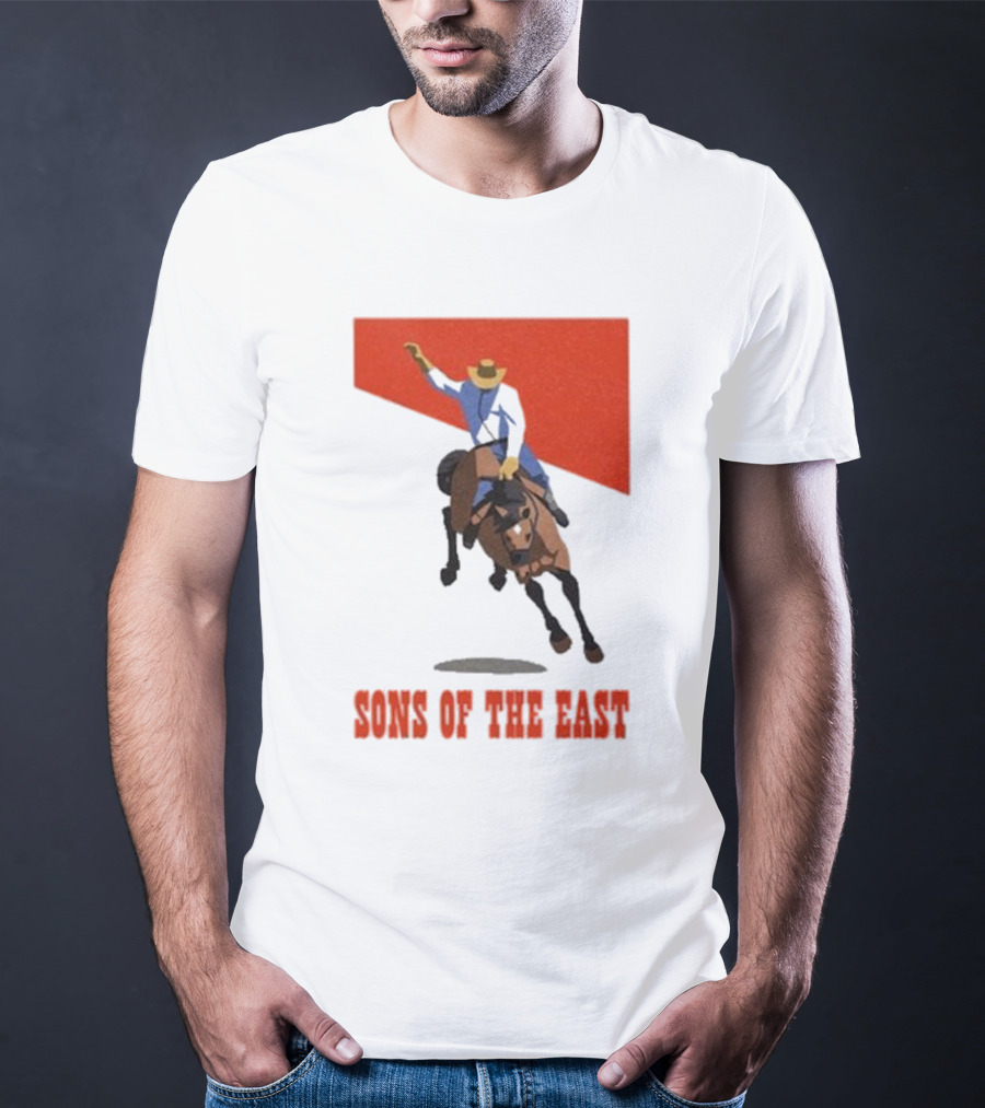 Sons Of The East Cowboy Riding Bucking Horse T-Shirt