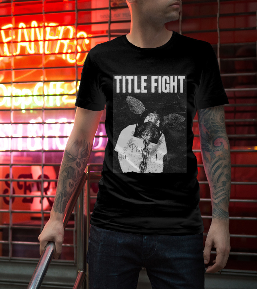 Title Fight Chained Pig Mask T-Shirt