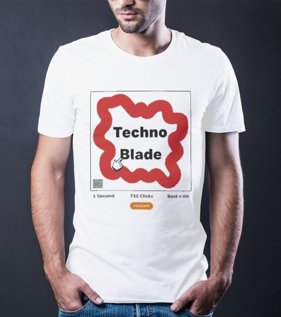 Technoblade 1 Second 732 Clicks Best Infinity Restart T-Shirt