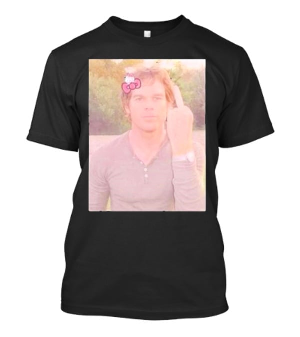 Dext Morgan Hello Kitty Coquette Bow Gesture T-Shirt