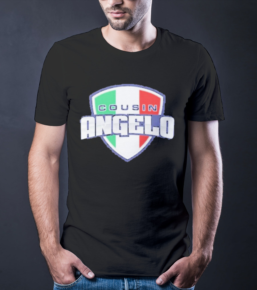 Cousin Angelo Italian Shield Tricolor T-Shirt