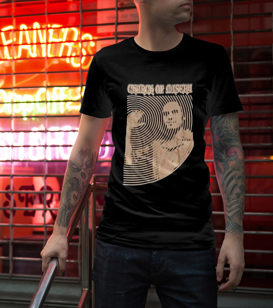 Church Of Misery Ted Bundy Optical Illusion T-Shirt