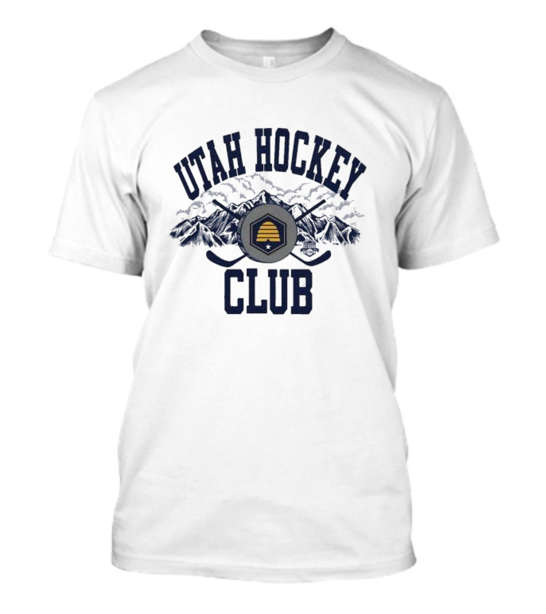 Utah Hockey Club State Flag Mountain Emblem T-Shirt