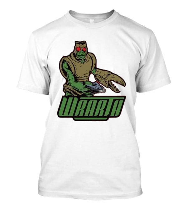 Wrarth Warrior Doctor Who Alien Creature With Claws And Spaceship Gun T-Shirt