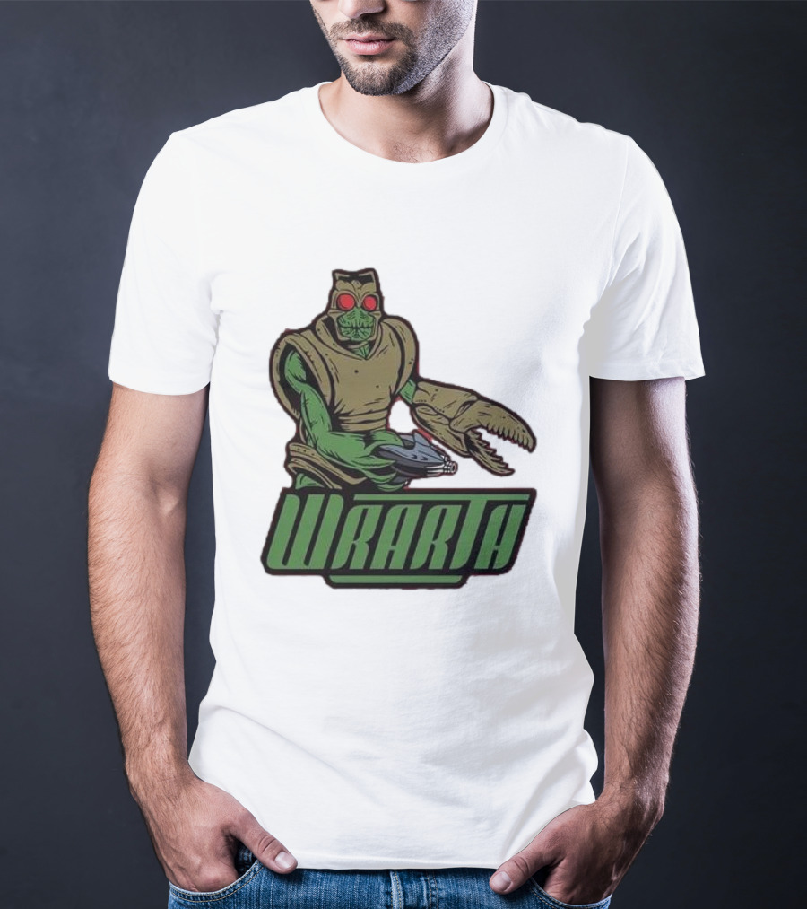 Wrarth Warrior Doctor Who Alien Creature With Claws And Spaceship Gun T-Shirt