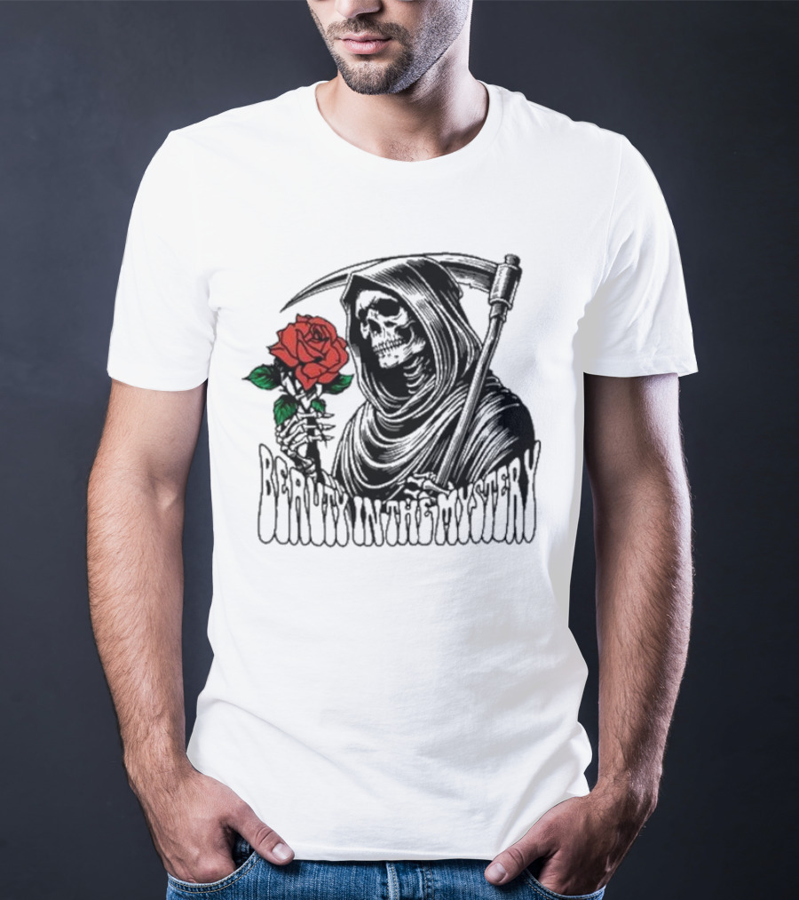 XPLR Beauty In The Mystery Grim Reaper Rose T-Shirt