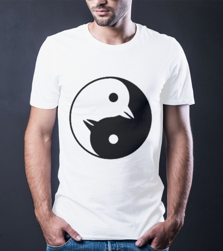 Yin Yang Penguins Pinguini Tattici Nucleari T-Shirt