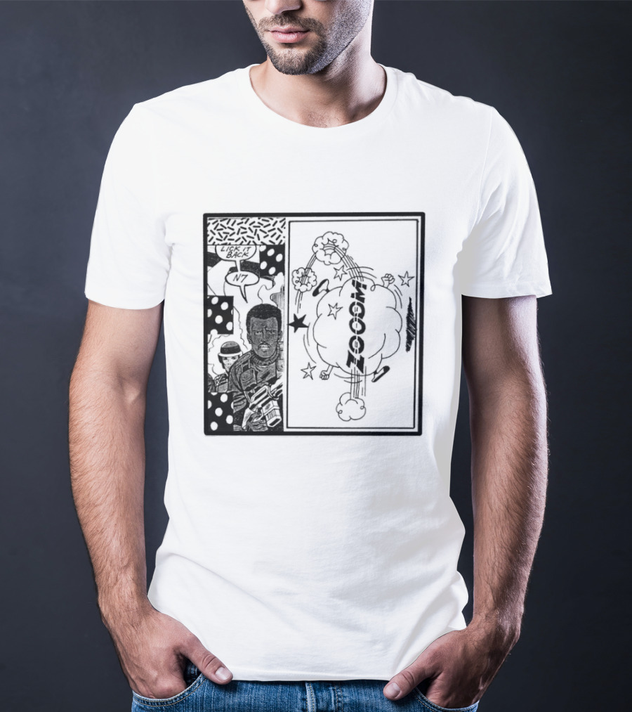 Zooom N7 Lick It Back Comic Art Panel T-Shirt