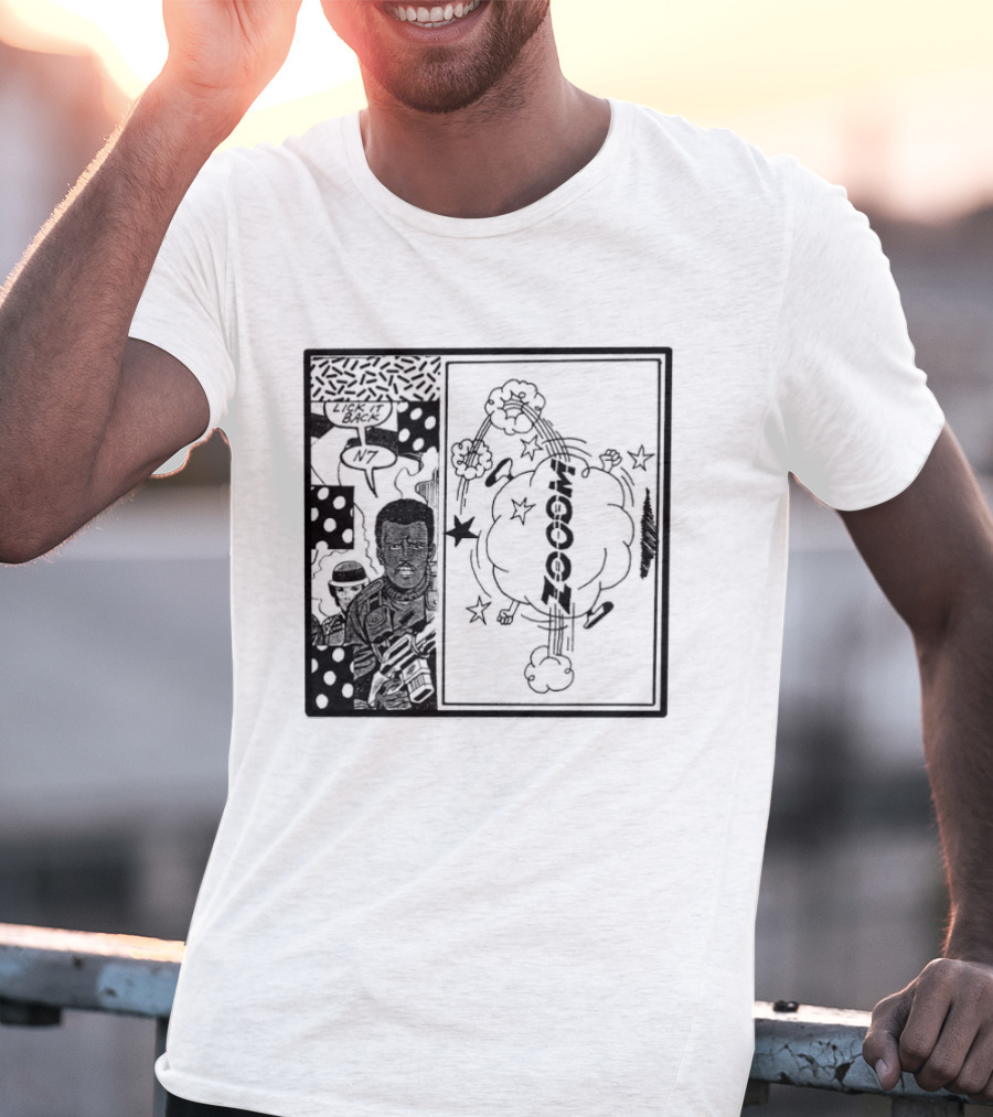 Zooom N7 Lick It Back Comic Art Panel T-Shirt
