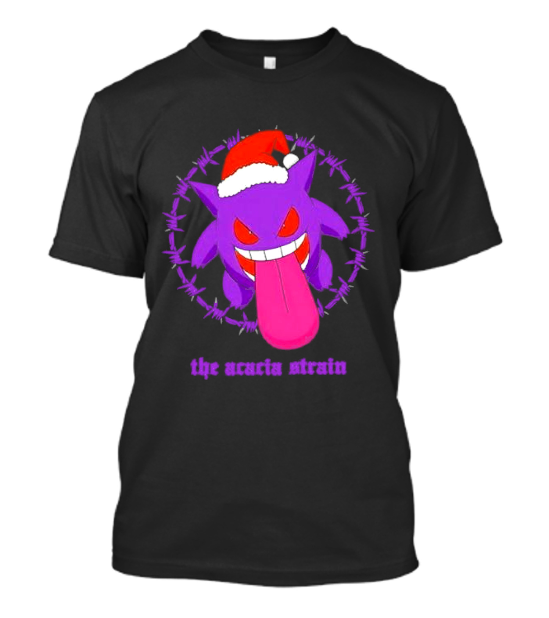 The Acacia Strain Gengar Santa Barbed Circle T-Shirt