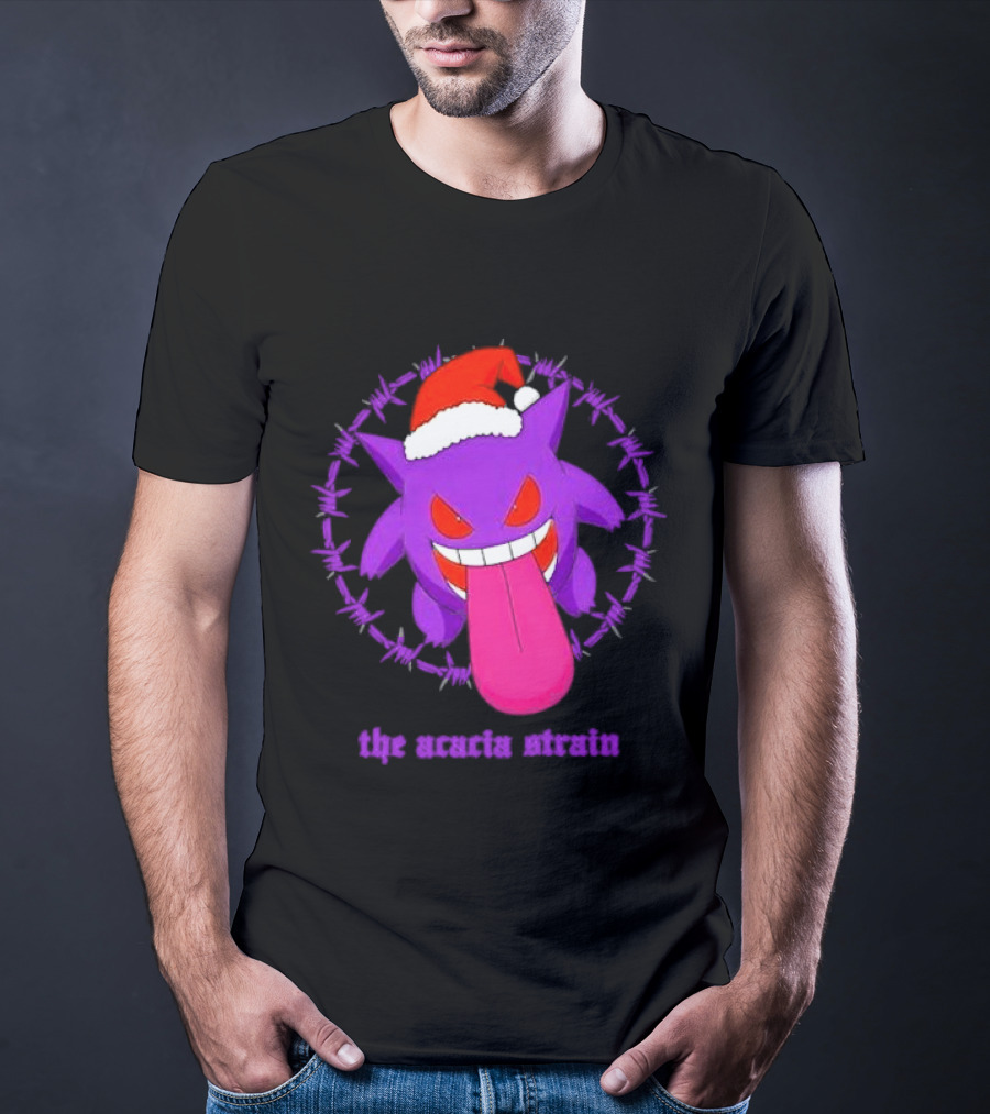 The Acacia Strain Gengar Santa Barbed Circle T-Shirt