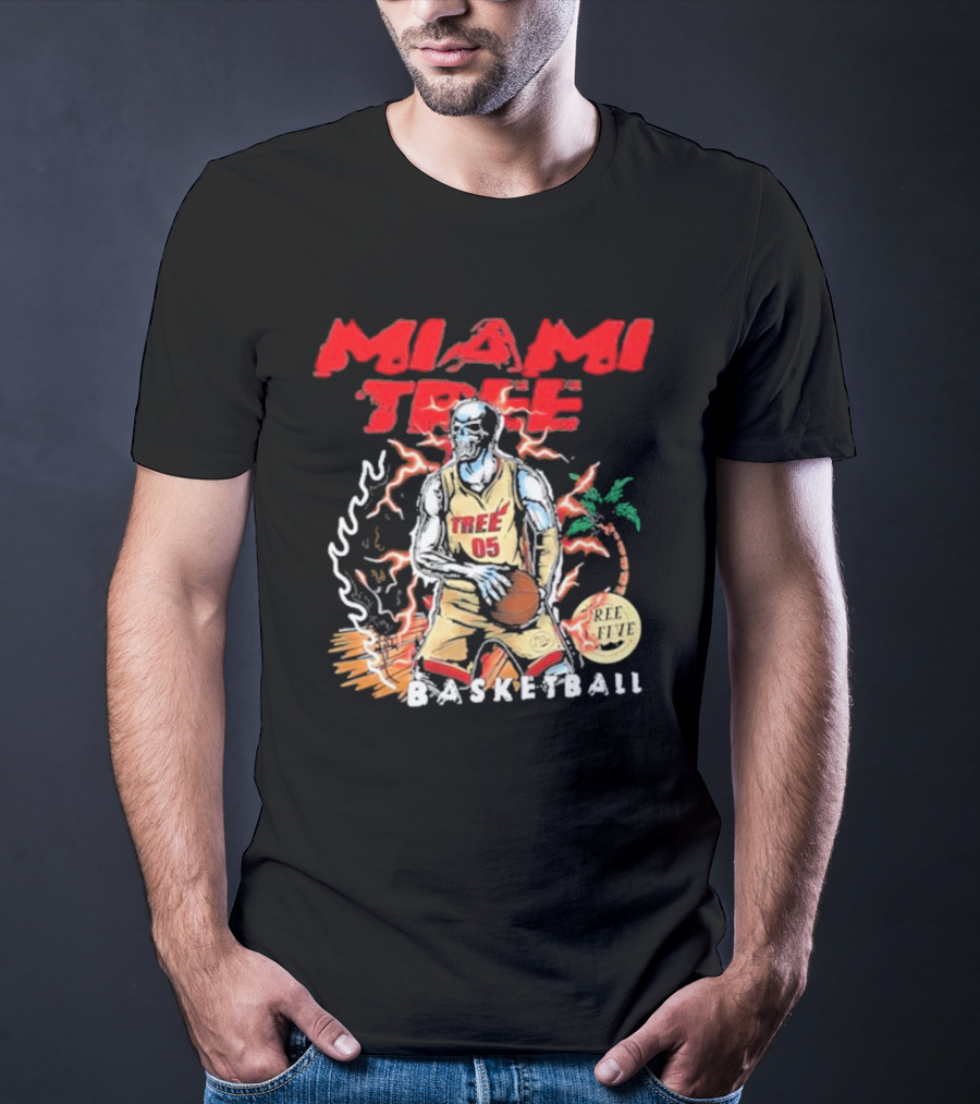MIAMI TREE TREE 05 REE FIVE BASKETBALL T-Shirt