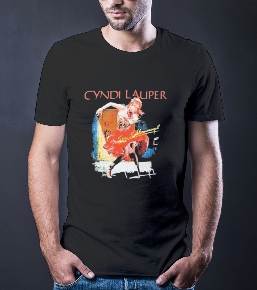 Cyndi Lauper She's So Unusual Retro Album T-Shirt