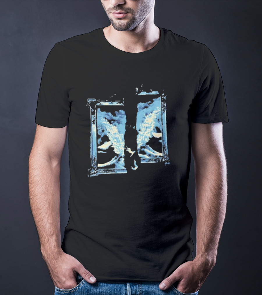 Split Album Landmvrks Blue Ocean Wave Framed Window T-Shirt