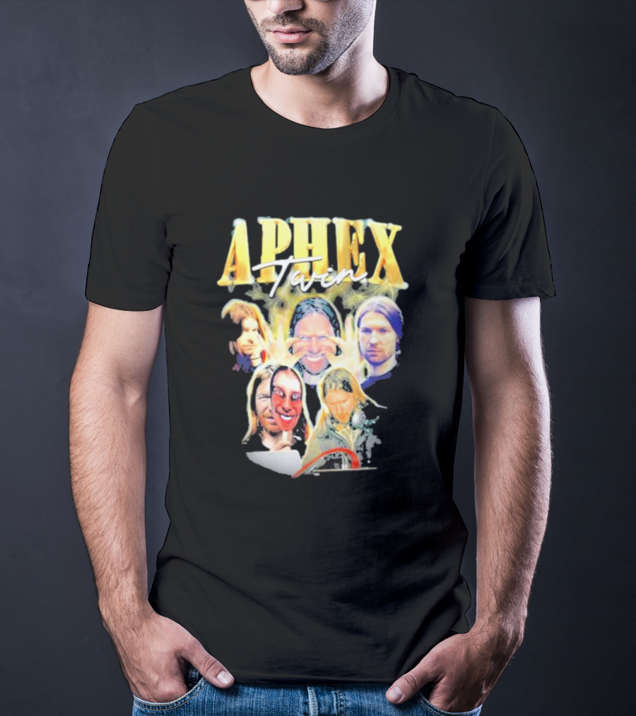 Aphex Twin Warp Music Iconic Faces Collection T-Shirt