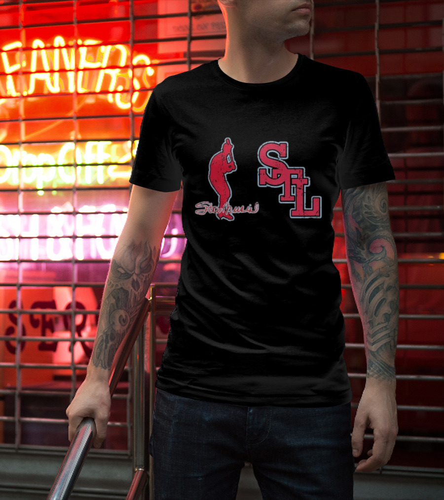 Stan Musial STL Stance Slab T-Shirt