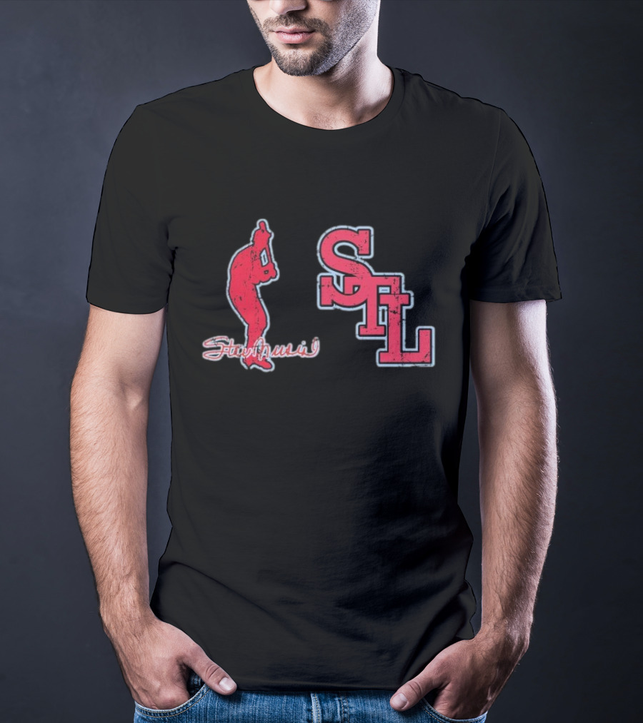 Stan Musial STL Stance Slab T-Shirt