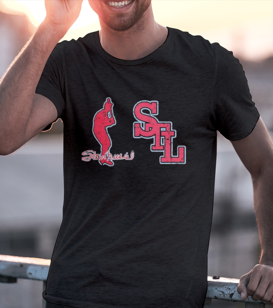 Stan Musial STL Stance Slab T-Shirt