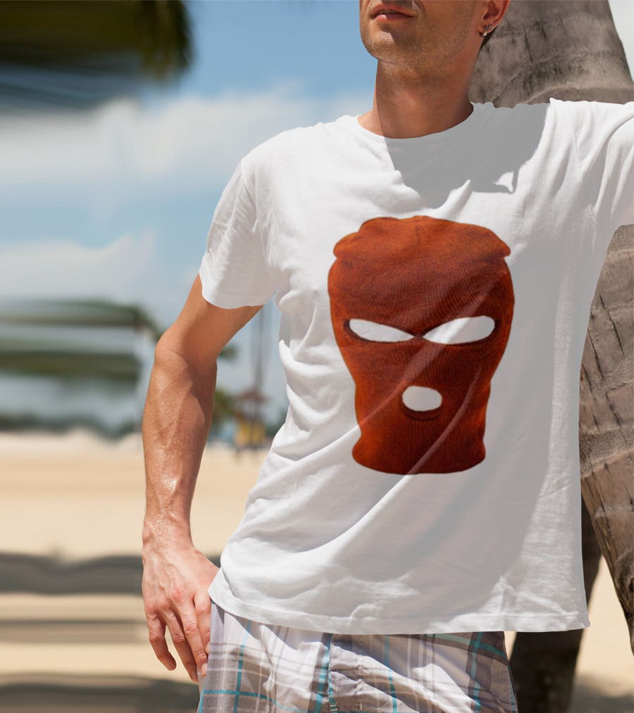 Nobigdyl Rob Hell Red Ski Mask T-Shirt