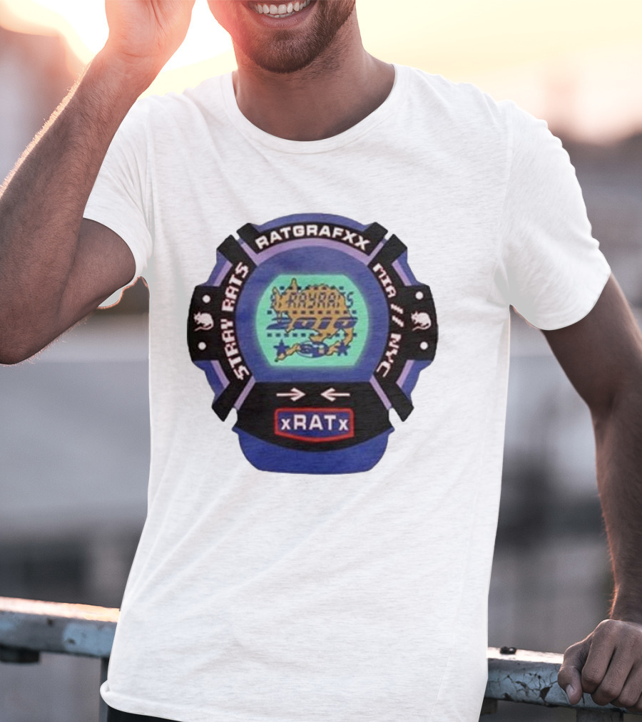 Stray Rats Ratgrafxx MTA II NYC XRATx T-Shirt