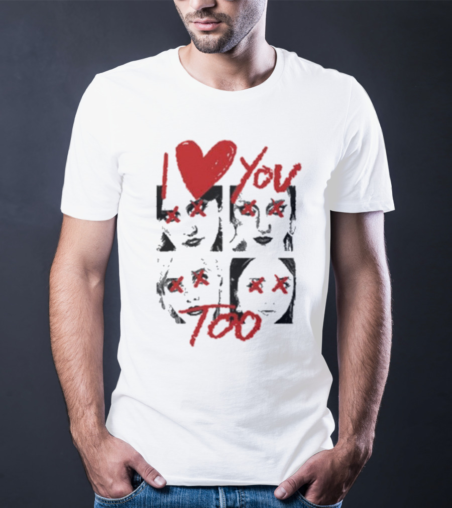 Teen Jesus And The Jean Teasers I Love You Too Eyes Crossed T-Shirt