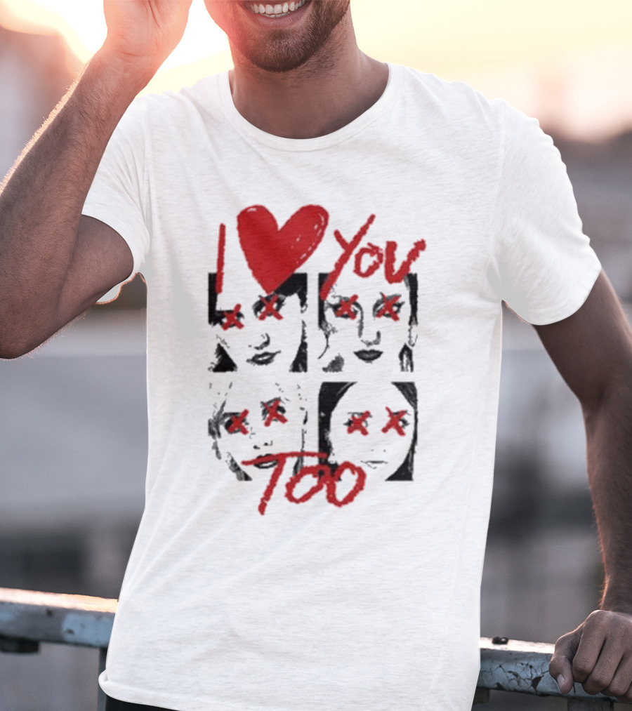 Teen Jesus And The Jean Teasers I Love You Too Eyes Crossed T-Shirt